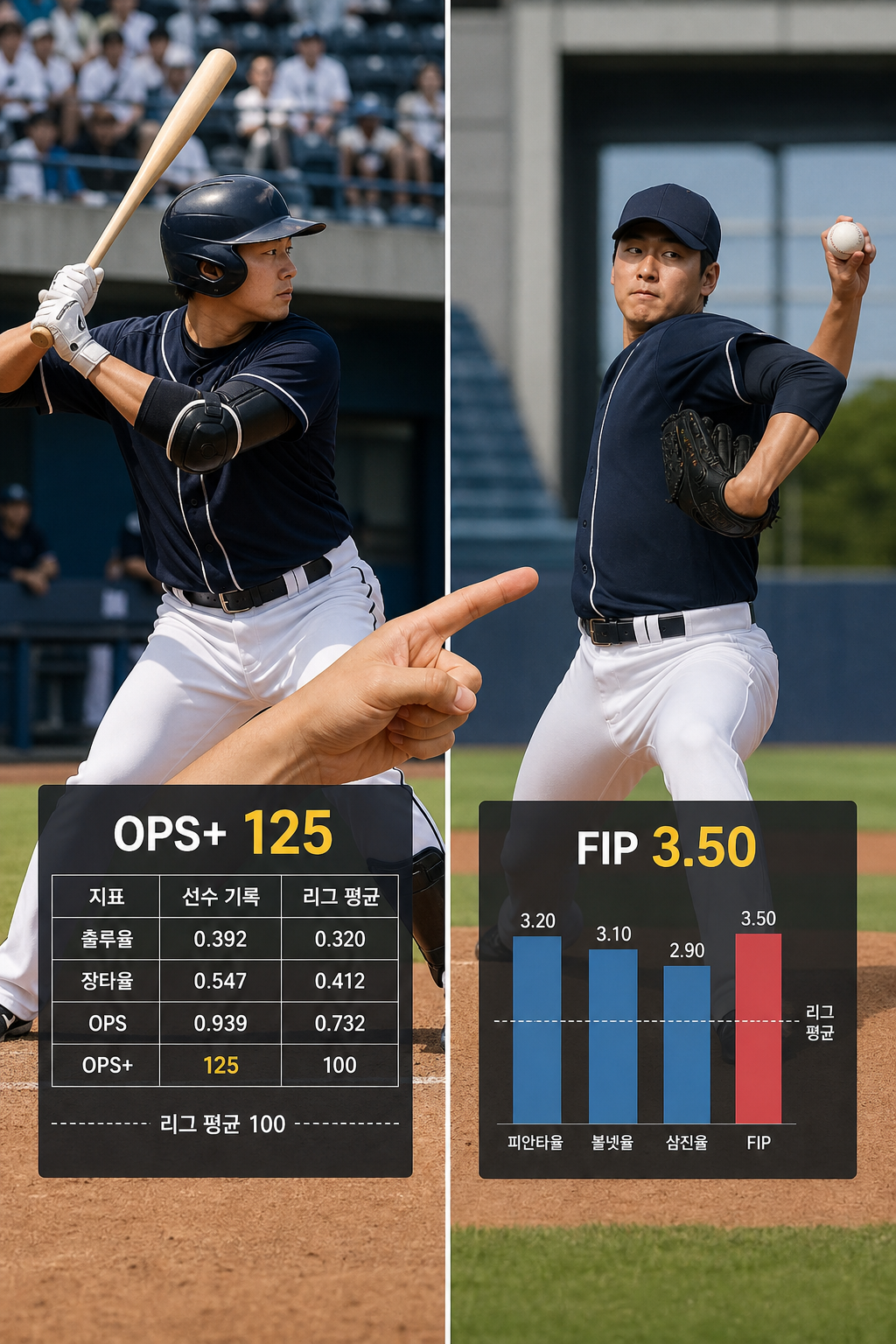 KBO 선수 스탯 비교 방법으로 타자·투수 성적 읽기