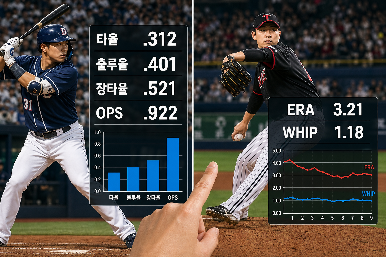 선수 스탯 비교로 보는 KBO 타자·투수 성적 분석법