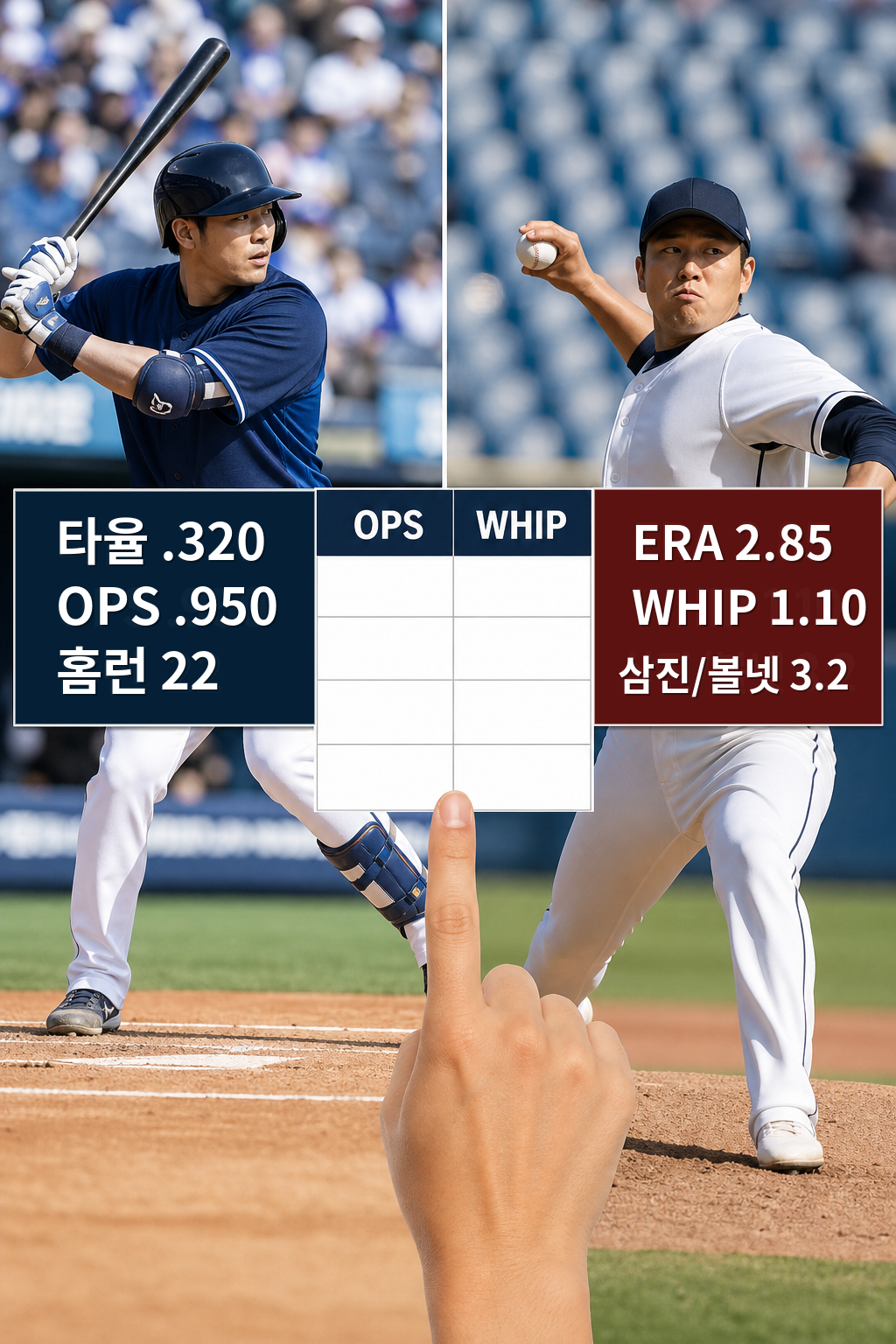 KBO 선수 스탯 비교로 타자·투수 성적 읽는 법
