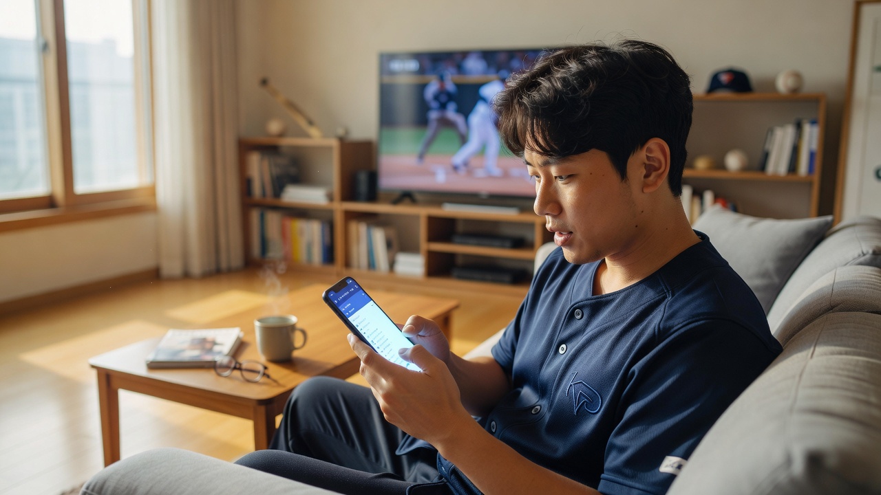 KBO 하이라이트 찾는 방법의 첫 단계로 공식 채널 검색을 안내합니다